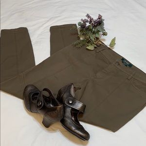 Lauren Ralph Lauren olive denim skinny pants, New